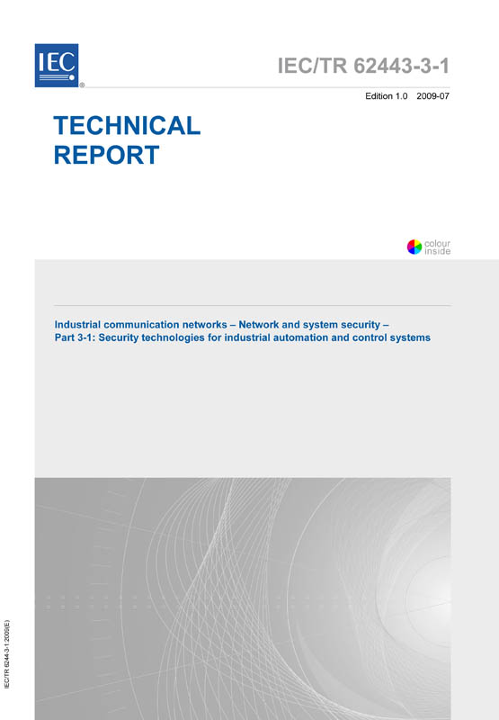 Cover IEC TR 62443-3-1:2009
